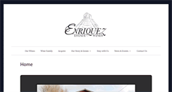 Desktop Screenshot of enriquezwines.com