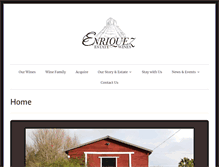 Tablet Screenshot of enriquezwines.com